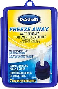 Dr. Scholl's Freeze Away Wart Remover, Removes Warts In As Little As 1 Treatment, 7 Count