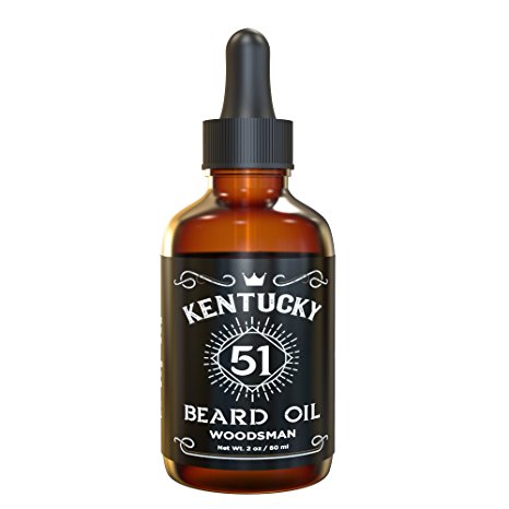 Best Beard Oil - Conditioner & Softener for Men - Woodsman - Premium Blend Including Argan and Jojoba - 2 oz