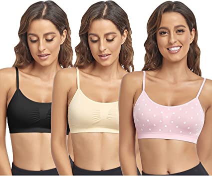 Litthing Bralette for Women Padded Sports Bras Women's Yoga Cami Tank Tops Bralettes Seamless Wirefree Comfort Bra