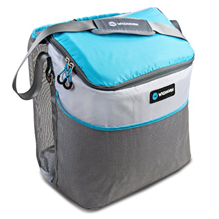 Wildhorn Tortuga Beach Tote Cooler Bag. 24 Can Easy Access Insulated Side Cooler Compartment, Large Drawstring Storage Space, External Mesh Pocket.
