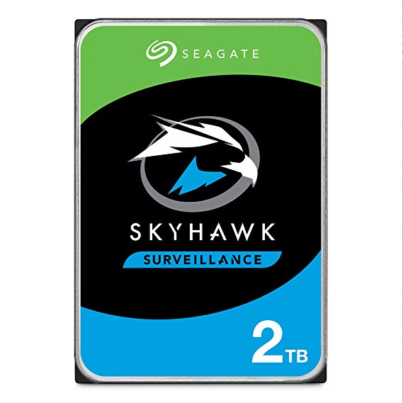 Seagate Skyhawk 2TB Surveillance Internal Hard Drive HDD – 3.5 Inch SATA 6Gb/s 64MB Cache for DVR NVR Security Camera System with Drive Health Management – Frustration Free Packaging (ST2000VX008)