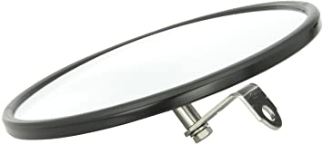 Grote 16032 Convex Mirror 8.5" Round Black with Center-Mount Ball-Stud