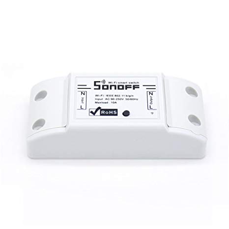 Sonoff Basic Smart Remote Control Wireless Switch Module Modified Low-cost Update Smart Home Solution with Timer for iOS Android Compatible with Alexa