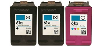 HouseOfToners Remanufactured Ink Cartridge Replacement for HP 61XL (2 Black & 1 Color, 3-Pack)