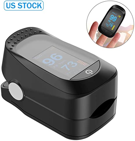Fingertip Pulse Oximeter, Blood Oxygen Saturation Monitor for Pulse Rate with OLED Digital Display