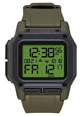 Nixon Regulus Men’s Water and Shock Resistant Digital Watch. (46mm. Locking Looper Band)