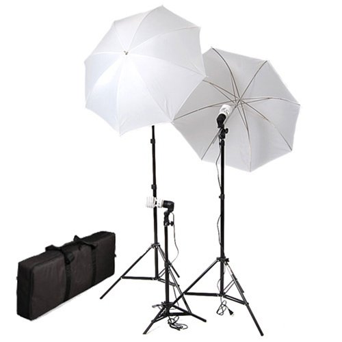 CowboyStudio Photography and Video Portrait Umbrella Continuous Triple Lighting Kit