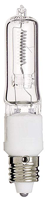 Satco S3108 120V 150-Watt T4.5 E11 Base Light Bulb, Clear