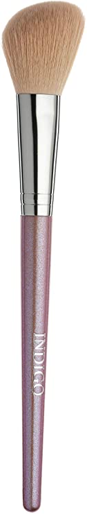 Pink Premium Metallic Rose Glitter Makeup Brushes Cruelty Free Super Soft (Angled Contour Brush)