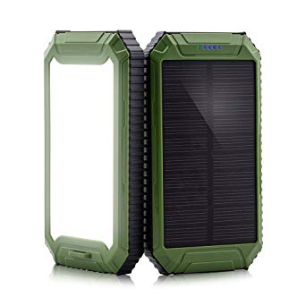 PowerGreen Solar Charger 10000mAh Dual USB Ports Battery Packs Cell Phones