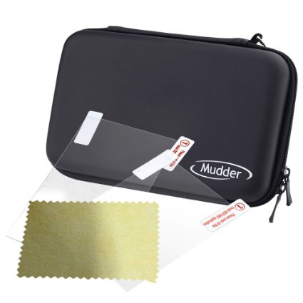 Mudder Travel Carrying Case with Screen Protector for Nintendo NEW 3DS XL NEW 3DS LL Black
