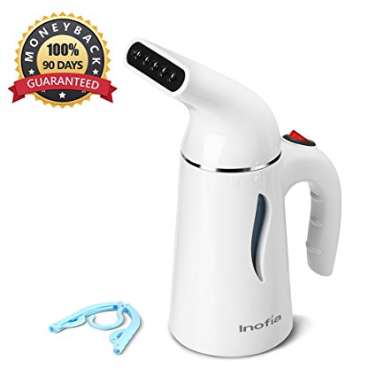 Clothes Steamer, INOFIA New Design Fabric Steamer For Clothes, Travel and Home Handheld Garment Steamer, Fast Heat-Up, With Automatic Shut-Off Safety Protection