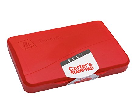 Avery Carter's Felt Stamp Pad, Red, 2.75 inch x 4.25 inch (21071)