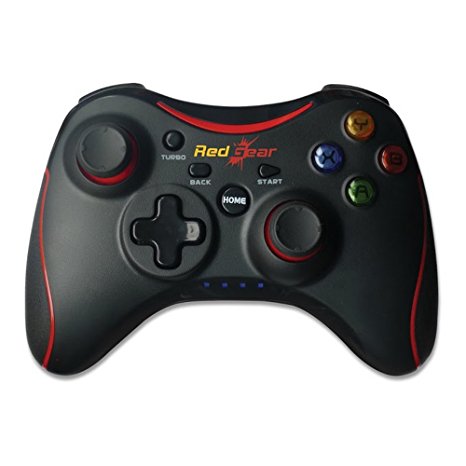 Redgear pro Series Wireless Gamepads With Built in rechargeable battery and Plug and Play support for all PC games supports Windows 7 / 8 / 8.1 / 10