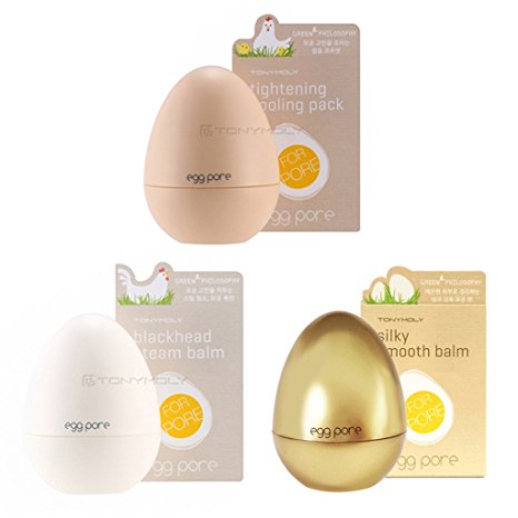 [Tonymoly] New Egg Pore Set (Blackhead Steam Balm Cooling Pack Smooth Balm)