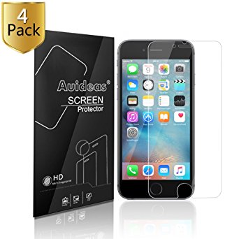 iphone 6 6s 4.7 Screen Protector,Auideas (4-Pack) iphone 6 6s 4.7 Screen Protector Film HD Clear Retail Packaging for iphone 6 6s 4.7 (HD Clear)