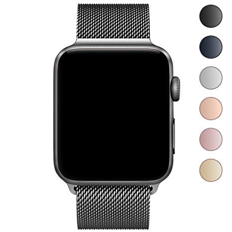 CTYBB Watch Band 42mm, Milanese Loop Stainless Steel Magnetic Lock for Apple Watch Series 3, Series 2, Series 1, Sport & Edition
