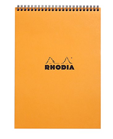 Rhodia Wirebound Pad 8.25x11.75, Lined, Orange