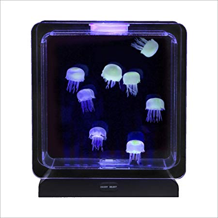 Lightahead Illuminated Artificial Aquarium Mood Lamp with 30 LEDs, 5 Color Changing Light Effects Fish Tank