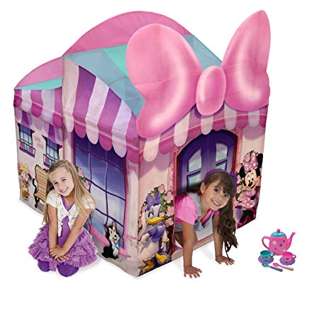 Playhut Minnie Mouse Cottage with Tea Set, Pink