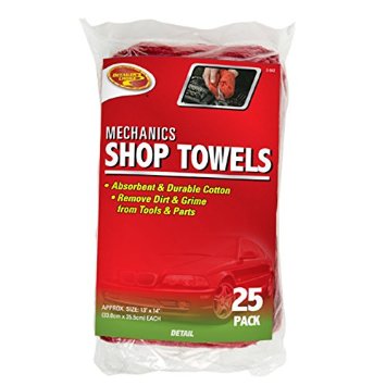 Detailer's Choice 3-542 Mechanics Shop Towels - 25-Pack