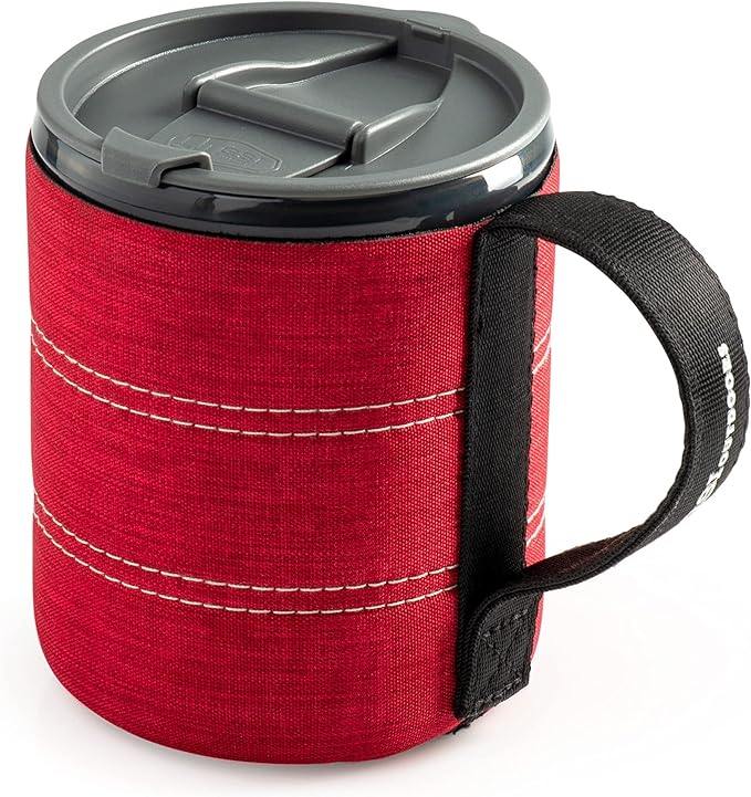 GSI Outdoors Backpacker Neoprene Mug I Infinity Lightweight BPA-Free Mug for Camping & Outdoors, 17 unces