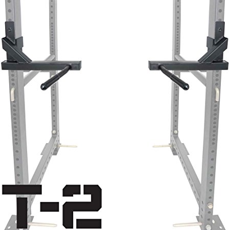 Titan T-2 Series Dip Bar Attachment for Power Rack Strength Training Workout