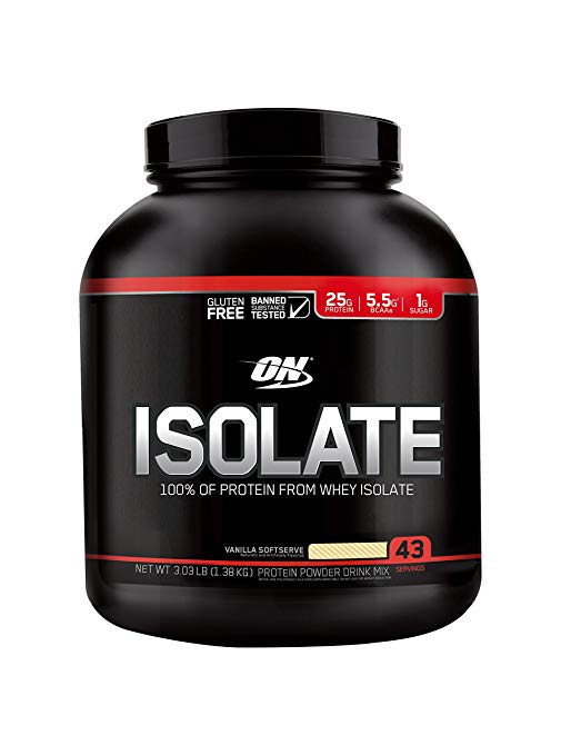 OPTIMUM NUTRITION on Isolate, Vanilla Soft Serve, 3.03 Pound