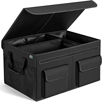 MIU COLOR Car Trunk Organizer - Foldable Cargo Trunk Organizer with Durable Cover Washable Storage with Reinforced Handles