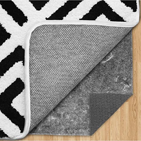 Gorilla Grip Original Felt and Rubber Underside Gripper Area Rug Pad .25 Inch Thick, 2x4 FT, for Hardwood and Hard Floor, Plush Cushion Support Pads for Under Carpet Rugs, Protects Floors