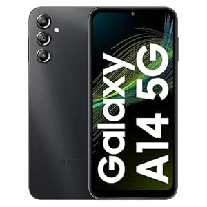 Samsung Galaxy A14 5G (Black, 4GB, 128GB Storage) | Triple Rear Camera (50 MP Main) | Upto 8 GB RAM with RAM Plus | Without Charger