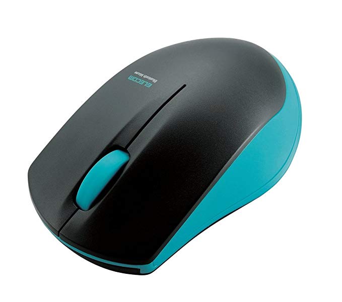 ELECOM-Japan Brand-Wireless Mouse Bluetooth IR Sensor 3 Button Power Saving Function Blue M-BT12BRBU