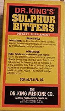 DR.KING'S Sulphur Bitters Dietary Supplement 200ml by DR KING'S by Dr. King's
