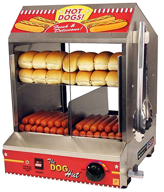 Paragon 8020 Hot Dog Hut Steamer Merchandiser for Professional Concessionaires Requiring Commercial Quality & Construction