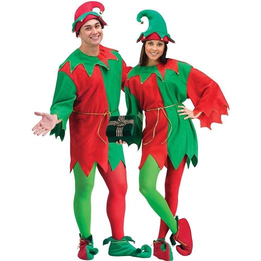 Fun World Costumes Adult Promotional Elf Set. Hat Tunic Shoes