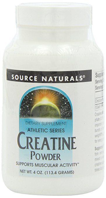 Source Naturals Creatine, Athletic Series Powder, Supports Muscular Activity, 4 Ounces