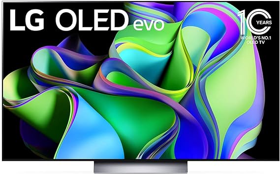 LG C3 OLED evo 55-Inch 4K Smart TV - AI-Powered, Alexa Built-in, Gaming, 120Hz Refresh, HDMI 2.1, FreeSync, G-sync, VRR, WebOS, Slim Design, Magic Remote Included, 55" Television (OLED55C3PUA, 2023)