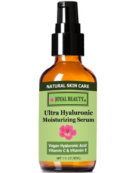 Joyal Beauty Ultra Hyaluronic Acid Moisturizing Serum With 5 Vegan Hyaluronic Acid Vitamin C Vitamin E Witch Hazel Green Tea Boost Collagen for a Fresher Younger Firmer Brighter Complexion