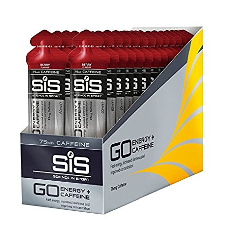 Science in Sport Go Isotonic Energy Gel with Caffeine, Berry, 60 ml, Pack of 30