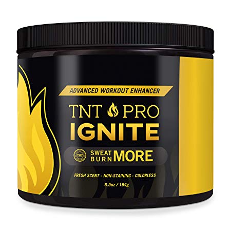 Fat Burning Cream for Belly – TNT Pro Ignite Sweat Cream for Women and Men – Thermogenic Weight Loss Workout Slimming Workout Enhancer (6.5 oz Jar)