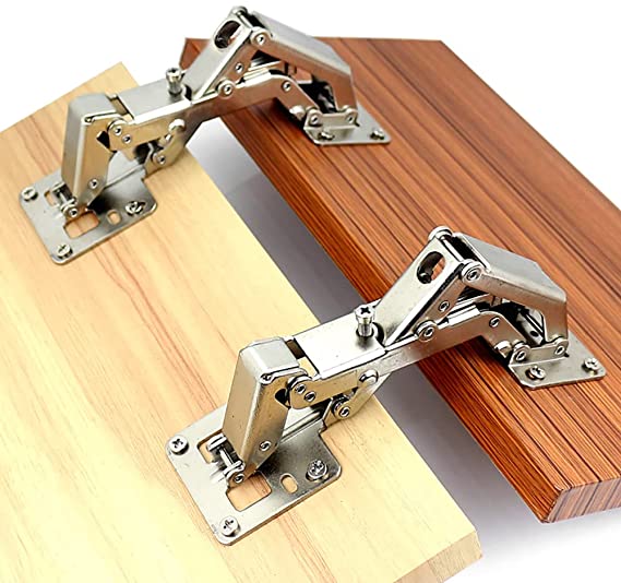 2pack 170 Degree Concealed Hinge Frameless Cabinet Hinge Hydraulic Adjustable Installation Soft Closing, Full Cover