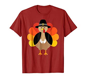 Turkey Pilgrim Cute Thanksgiving T-Shirt