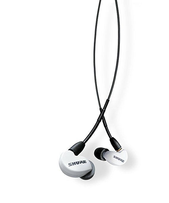 Shure SE215SPE-W-UNI Special Edition Sound Isolating Earphones with Inline Remote & Mic for iOS/Android