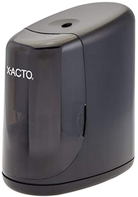 X-ACTO 1730LMR Vortex Electrical Pencil Sharpener, Black, Convenient One-hand Use, SafeStart Prevents Cutters from Operating When Receptable is Removed