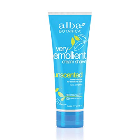 Alba Botanica, Moisturizing Cream Shave, Unscented, 8 oz