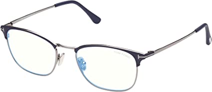 Tom Ford FT 5750-B BLUE BLOCK Blue Ruthenium/Blue Filter 52/18/145 men Eyewear Frame