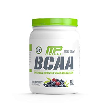 MP Essentials BCAA Powder, 6 Grams of BCAA Amino Acids, Post-Workout Recovery Drink for Muscle Recovery and Muscle Building, Valine Powder, BCCA Post-Workout, Blue Raspberry, 60 Servings