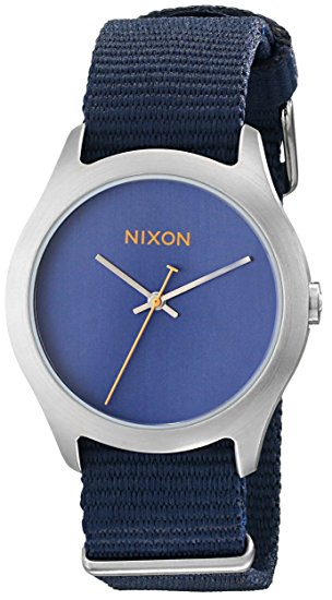 Nixon Women's Mod Stainless Steel Watch with Fabric Band