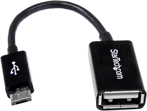 StarTech.com 5in Micro USB to USB OTG Host Adapter - Micro USB Male to USB A Female On-The-GO Host Cable Adapter (UUSBOTG)