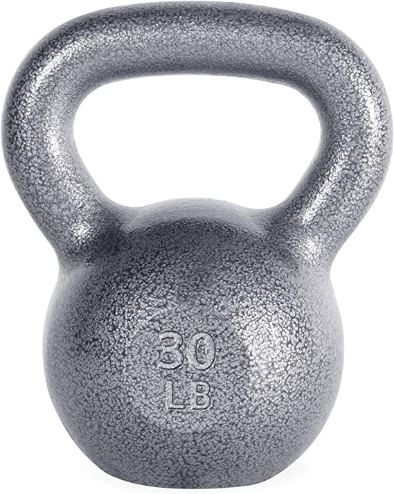 WF Athletic Supply Hammerstone Cast Iron Kettlebell - 13, 10-80 Pounds - Core Strength, Functional Fitness, and Weight Training Set - Free Weight, Equipment, Accessories